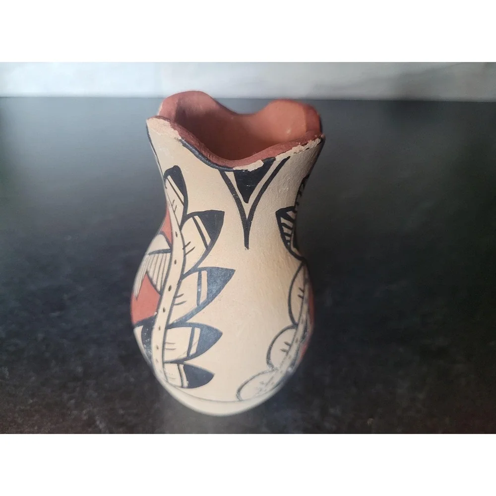 Vintage Southwestern Style Pottery Bud Vase | 5